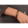 دستبند چرمی کهن چرم طرح فروهر مدل BR26-12