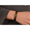 دستبند چرمی کهن چرم طرح گل مدل BR19-15