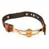 دستبند چرمی کهن چرم طرح فروهر مدل BR71-1