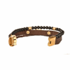 دستبند کهن چرم طرح تولد فروردین مدل BR186-7