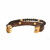 دستبند چرمی کهن چرم طرح تولد خرداد مدل BR191-7
