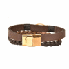 دستبند کهن چرم طرح تولد شهریور مدل BR235-7